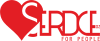 SERDCE — FOR PEOPLE Logo